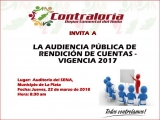 AUDIENCIA PÚBLICA DE RENDICIÓN DE CUENTA 2017